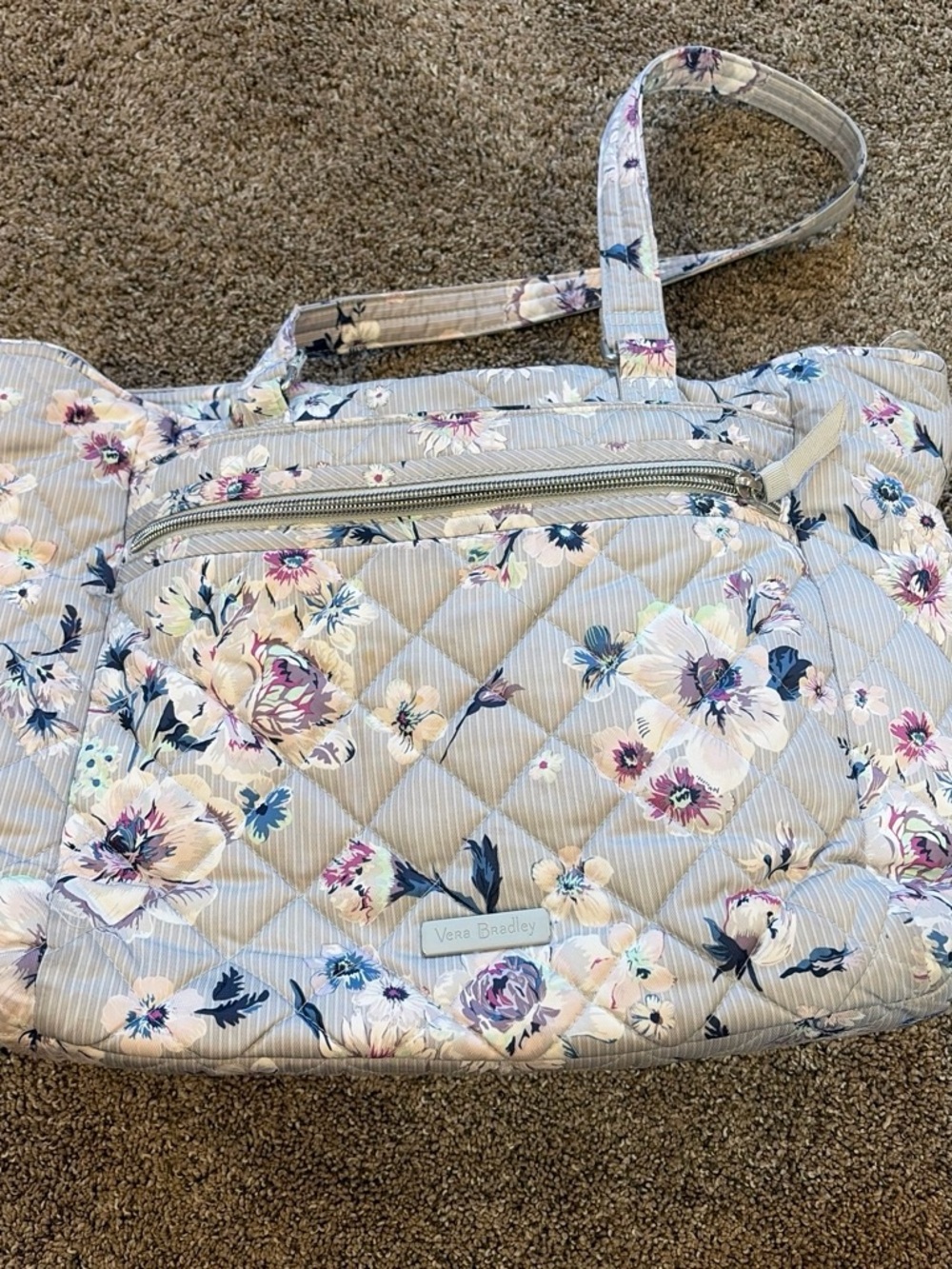 Vera Bradley RETIRED Park Stripes Work Tote